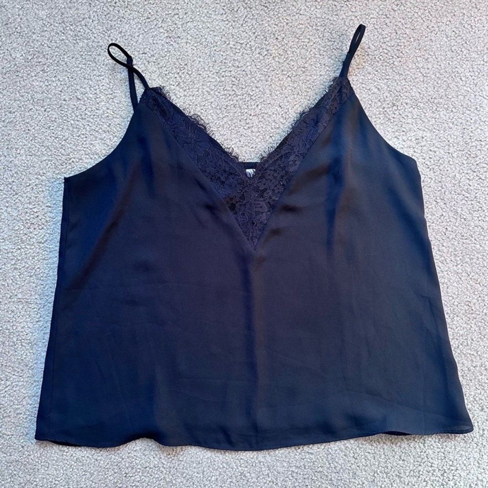 Black Lace Trim Cami